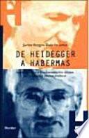 libro De Heidegger A Habermas
