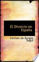 libro El Divorcio En Espaapa