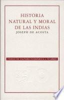libro Historia Natural Y Moral De Las Indias
