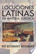 libro Locuciones Latinas En Materia Juridica