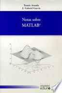 libro Notas Sobre Matlab