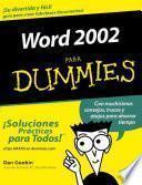 libro Word 2002 Para Dummies