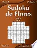 libro Sudoku De Flores   Difícil   Volumen 4   276 Puzzles