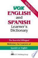 Dic Vox English And Spanish Learner S Dictionary