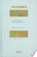 libro Diccionario De Arabismos Y Voces Afines En Iberorromance