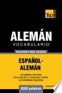 libro Vocabulario Español Alemán   5000 Palabras Más Usadas