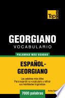libro Vocabulario Español Georgiano   7000 Palabras Más Usadas