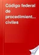 libro Codigo Federal De Procedimientos Civiles