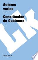 libro Constitución De Guáimaro