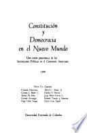 Constitución Y Democracia En El Nuevo Mundo