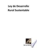 libro Ley De Desarrollo Sustentable De La Caña De Azúcar