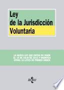 libro Ley De La Jurisdicción Voluntaria