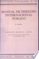 libro Manual De Derecho Internacional Público