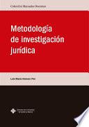 libro Metodología De Investigación Jurídica