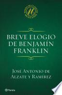 libro Breve Elogio De Benjamín Franklin