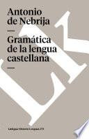 libro Gramática De La Lengua Castellana