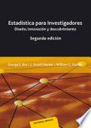 libro Estadística Para Investigadores : Diseño, Innovación Y Descubrimiento, Segunda Edición