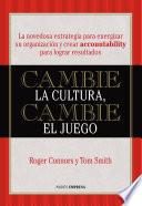 libro Cambie La Cultura, Cambie El Juego