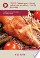 Elaboraciones Básicas Y Platos Elementales Con Carnes, Aves Y Caza. Hotr0408