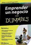 libro Emprender Un Negocio Para Dummies