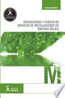 libro Operaciones Y Puesta En Servicio De Instalaciones De Energía Eólica