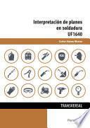 libro Uf1640   Interpretación De Planos En Soldadura