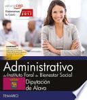 libro Administrativo Del Instituto Foral De Bienestar Social. Diputación De Álava. Temario