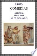 libro Asinaria   Aulularia   Miles Gloriosus