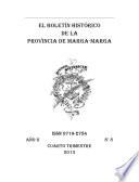 Boletín Histórico De La Provincia De Marga   Marga. Tomo Viii