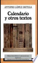 libro Calendario Y Otros Textos