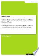 libro Critica De Las Cortes De Cádiz Por José Maria Blanco White