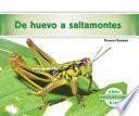 libro De Huevo A Saltamontes (becoming A Grasshopper )