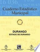 Durango Estado De Durango. Cuaderno Estadístico Municipal 1996