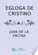 libro Egloga De Cristino