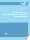 libro Estadística Minerometalúrgica 1972 A 1976