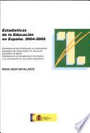 libro Estadisticas De La Educacion En Espana 2004 2005