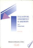 libro Evaluación Del Conocimiento Y Su Adquisición. 1. Ciencias Sociales