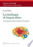 libro La Interlengua De Lenguas Afines
