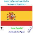 libro Learn To Speak Spanish For Malagasy Speakers