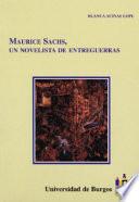 libro Maurice Sachs, Un Novelista De Entreguerras