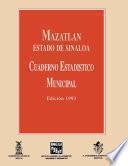 libro Mazatlán Estado De Sinaloa. Cuaderno Estadístico Municipal 1993