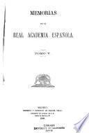libro Memorias De La Real Academia Española