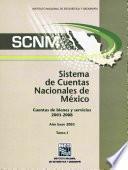 Scnm. Sistema De Cuentas Nacionales De México. Cuentas De Bienes Y Servicios 2003   2008. Año Base 2003. Tomo I