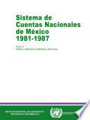 Sistema De Cuentas Nacionales De México 1981 1987. Tomo Ii. Oferta Y Utilización De Bienes Y Servicios