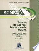 Sistema De Cuentas Nacionales De México. Producto Interno Bruto Por Entidad Federativa 2003 2008. Año Base 2003