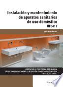 libro Uf0411   Instalación Y Mantenimiento De Aparatos Sanitarios De Uso Doméstico