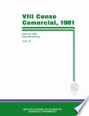 libro Viii Censo Comercial 1981. Datos De 1980. Resumen General. Tomo Ii