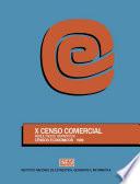 libro X Censo Comercial. Resultados Definitivos. Censos Económicos, 1989