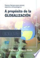 libro A Propósito De La Globalización