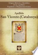 libro Apellido San Vicente.(catalunya)